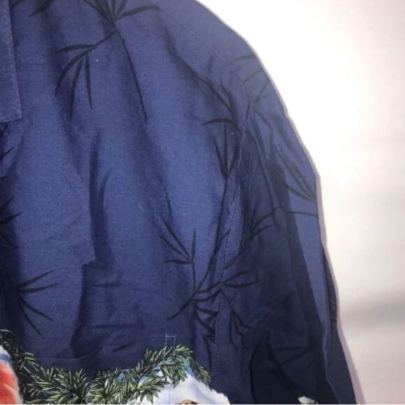 Men's Ky's Hawaiian Surfer Motorcycle Short Sleeve Button Down Shirt - Picture 4 of 12